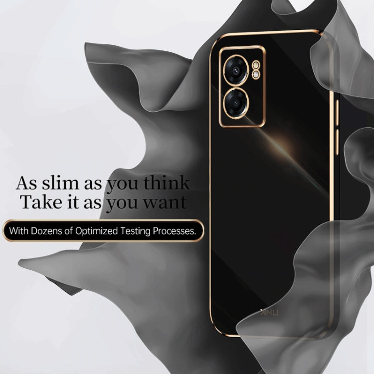 For OPPO A57 XINLI Straight Edge 6D Electroplate TPU Phone Case(Black) - free shipping - PMC TechLife - Order now!