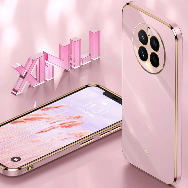 For Huawei nova 10 SE XINLI Straight Edge 6D Electroplate TPU Phone Case(Black) - Huawei Cases by XINLI | Online Shopping South Africa | PMC TechLife | Buy Now Pay Later Mobicred