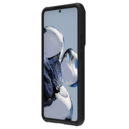 For Xiaomi 12T Pro NILLKIN 3D Textured Camshield PC + TPU Phone Case(Black) - Xiaomi Cases by NILLKIN | Online Shopping South Africa | PMC Jewellery