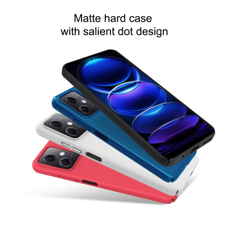 For Xiaomi Redmi Note 12 China NILLKIN Frosted PC Phone Case(Blue) - Note 12 Cases by NILLKIN | Online Shopping South Africa | PMC Jewellery