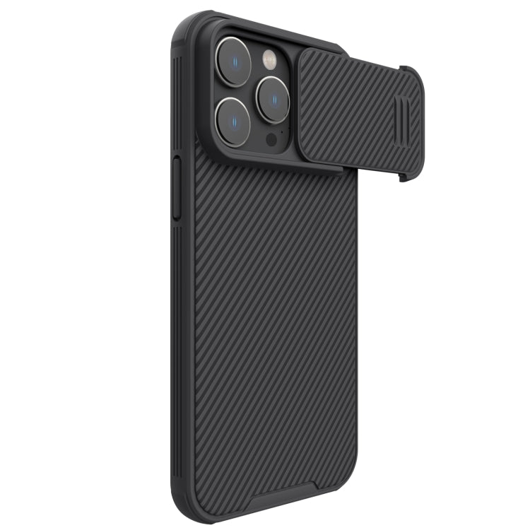 For iPhone 14 Pro Max NILLKIN CamShield S PC Phone Case(Black) - iPhone 14 Pro Max Cases by NILLKIN | Online Shopping South Africa | PMC Jewellery | Buy Now Pay Later Mobicred