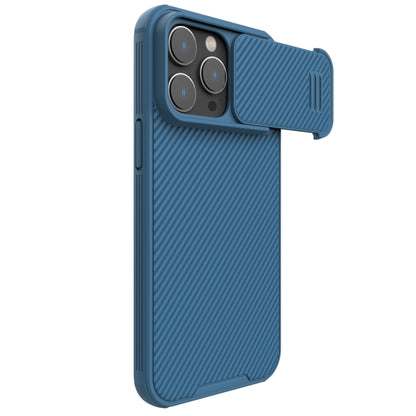 For iPhone 14 Pro Max NILLKIN CamShield S PC Phone Case(Blue) - iPhone 14 Pro Max Cases by NILLKIN | Online Shopping South Africa | PMC Jewellery