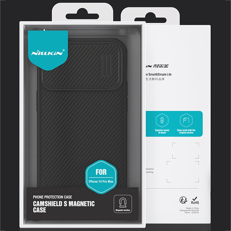 For iPhone 14 Pro Max NILLKIN CamShield S PC Phone Case(Green) - free shipping - PMC TechLife - Order now!