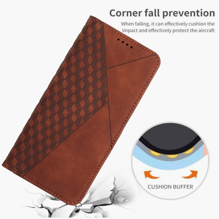 For Xiaomi 13 Diamond Splicing Skin Feel Magnetic Leather Phone Case(Brown) - free shipping - PMC TechLife - Order now!