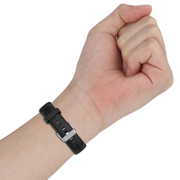 For Keep Band B5 / B4 / B4 Lite 16mm Glossy Surface Silicone Watch Band(Dark Grey) - Watch Bands by PMC TechLife | Online Shopping South Africa | PMC TechLife | Buy Now Pay Later Mobicred
