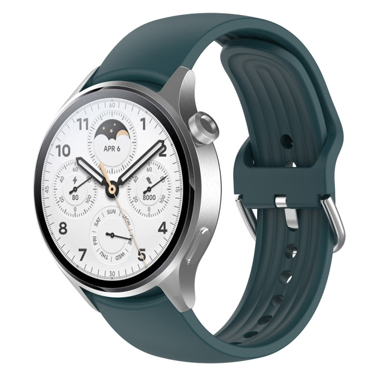For Xiaomi Watch S2 22mm Solid Color Silicone Watch Band(Pine Green) - free shipping - PMC TechLife - Order now!