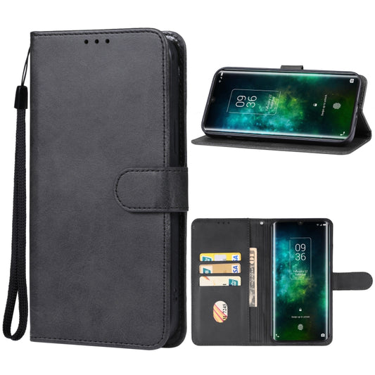 For TCL 10 Plus Leather Phone Case(Black) - More Brand by PMC Jewellery | Online Shopping South Africa | PMC Jewellery