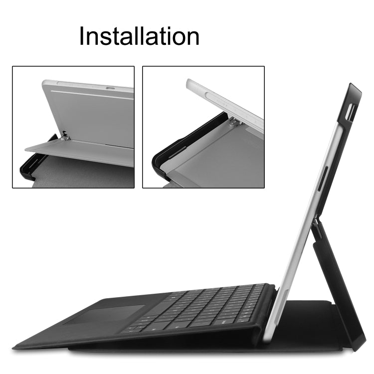 For Microsoft Surface Pro 9 Custer Pure Color Holder Leather Tablet Case(Green) - free shipping - PMC TechLife - Order now!