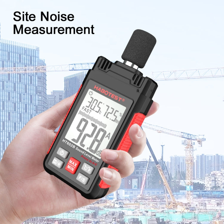 HABOTEST HT602B Multifunctional Digital Display Noise Decibel Tester - Light & Sound Meter by HABOTEST | Online Shopping South Africa | PMC Jewellery | Buy Now Pay Later Mobicred