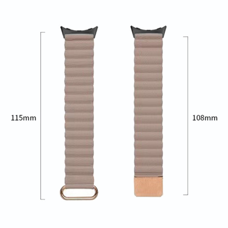 For Google Pixel Watch Reverse Buckle Magnetic Genuine Leather Watch Band(Blue) - free shipping - PMC TechLife - Order now!
