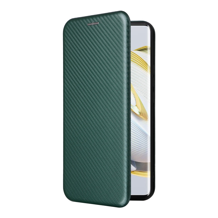 For Huawei nova 10 Carbon Fiber Texture Flip Leather Phone Case(Green) - free shipping - PMC TechLife - Order now!