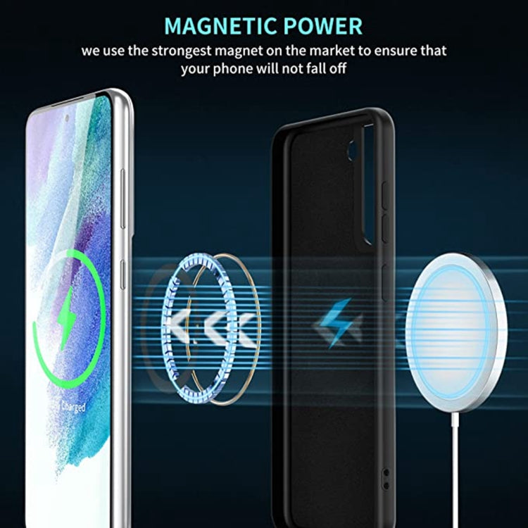 For Samsung Galaxy S23 5G MagSafe Magnetic Liquid Silicone Phone Case(Black) - Galaxy S23 5G Cases by PMC TechLife | Online Shopping South Africa | PMC TechLife | Buy Now Pay Later Mobicred