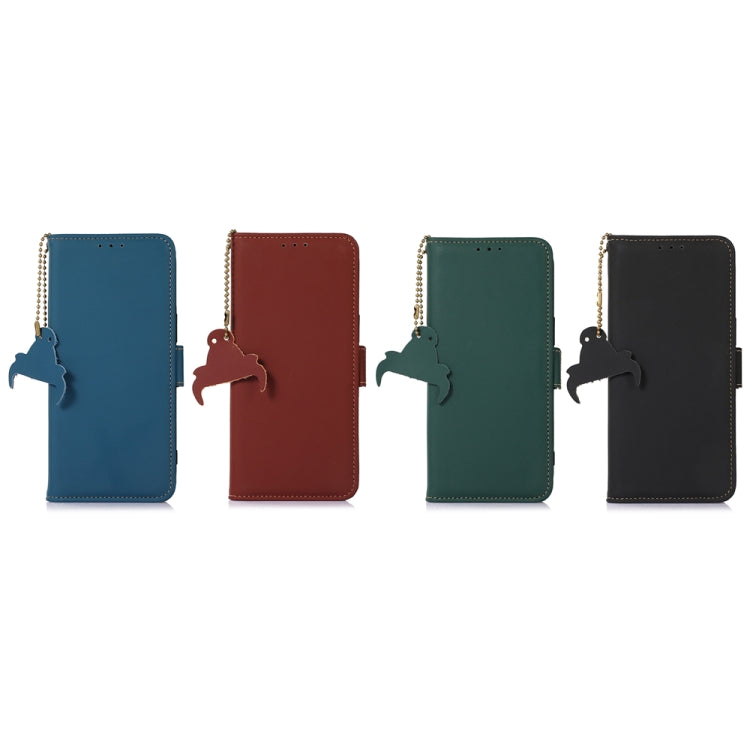 For Xiaomi 13 Genuine Leather Magnetic RFID Leather Phone Case(Blue) - 13 Cases by PMC TechLife | Online Shopping South Africa | PMC TechLife