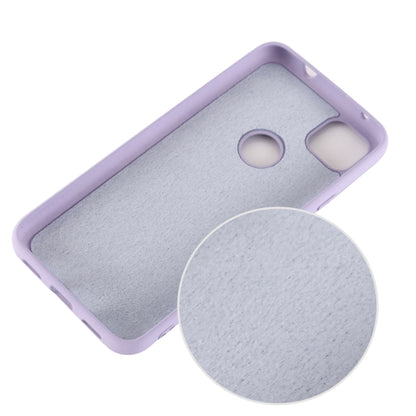 For Google Pixel 4a Pure Color Liquid Silicone Shockproof Full Coverage Case(Purple) - Google Cases by PMC Jewellery | Online Shopping South Africa | PMC Jewellery