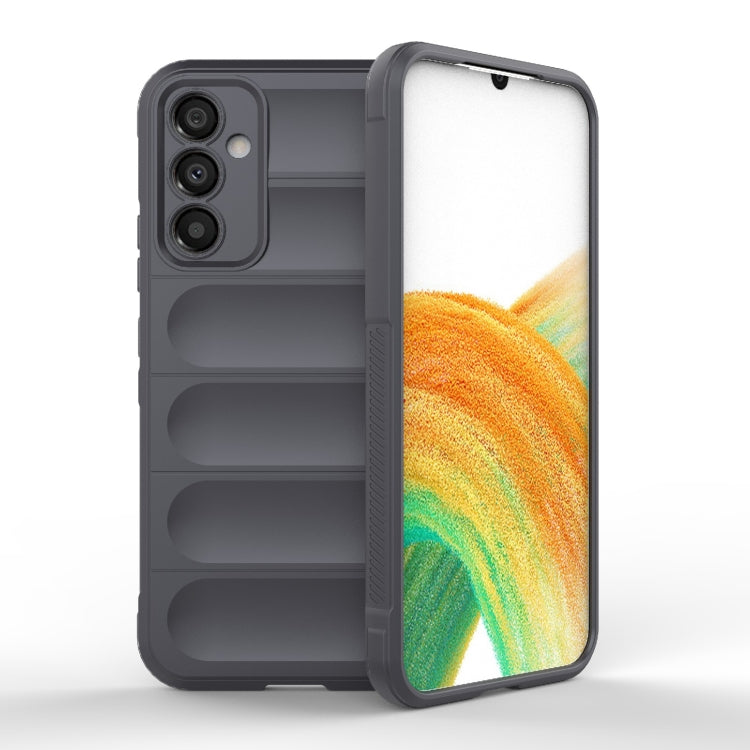 For Samsung Galaxy A34 5G Magic Shield TPU + Flannel Phone Case(Dark Grey) - free shipping - PMC TechLife - Order now!