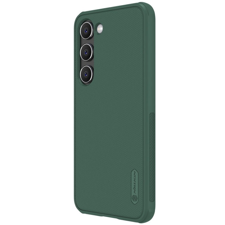 For Samsung Galaxy S23 5G NILLKIN Super Frosted Shield Pro PC + TPU Phone Case(Green) - Galaxy S23 5G Cases by NILLKIN | Online Shopping South Africa | PMC Jewellery