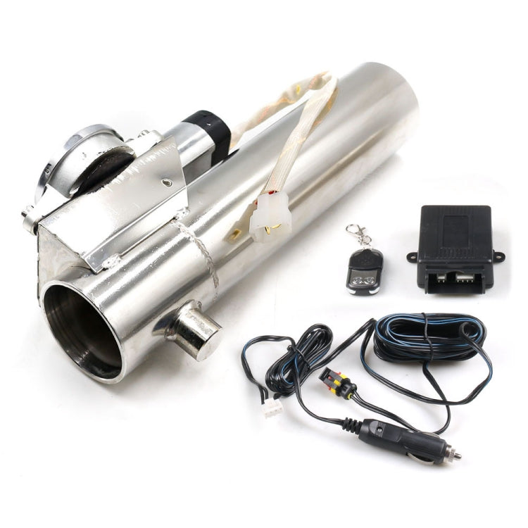 2.5 inch Car Stainless Steel Straight Pipe Remote Control Electric Exhaust Valve - Exhaust Pipes by PMC TechLife | Online Shopping South Africa | PMC TechLife | Buy Now Pay Later Mobicred
