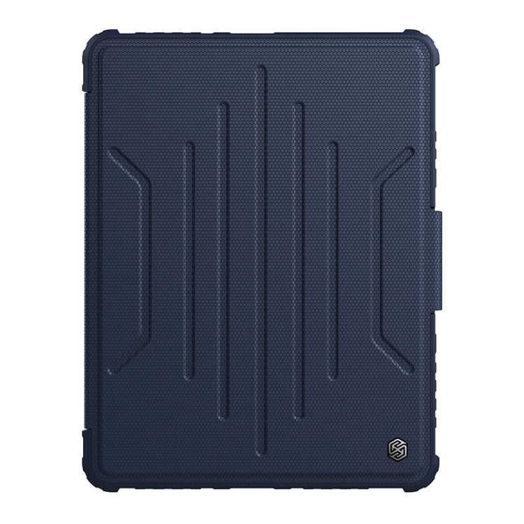 For iPad Pro 12.9 2022 / 2021 / 2020 / Air 2020 / Air 2022 NILLKIN Bumper Snapsafe Multifunctional Leather Tablet Case with Pen Slot(Blue) - iPad Pro 12.9 (2022/2021) Cases by NILLKIN | Online Shopping South Africa | PMC Jewellery