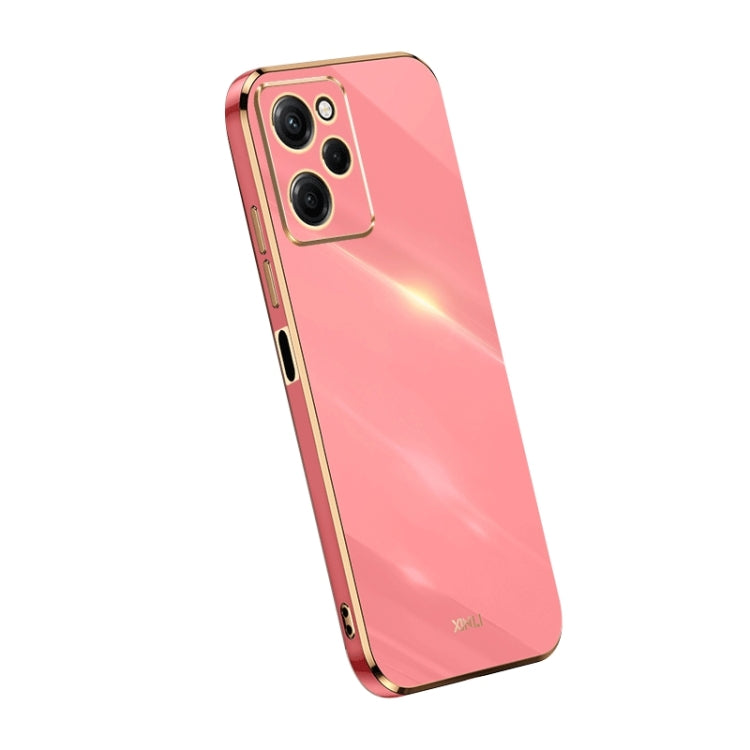 For Xiaomi Redmi Note 12 Pro Speed XINLI Straight Edge 6D Electroplate TPU Phone Case(Hawthorn Red) - free shipping - PMC TechLife - Order now!