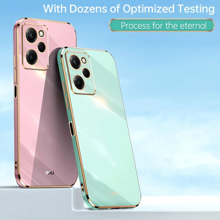 For Xiaomi Redmi Note 12 Pro Speed XINLI Straight Edge 6D Electroplate TPU Phone Case(Hawthorn Red) - free shipping - PMC TechLife - Order now!