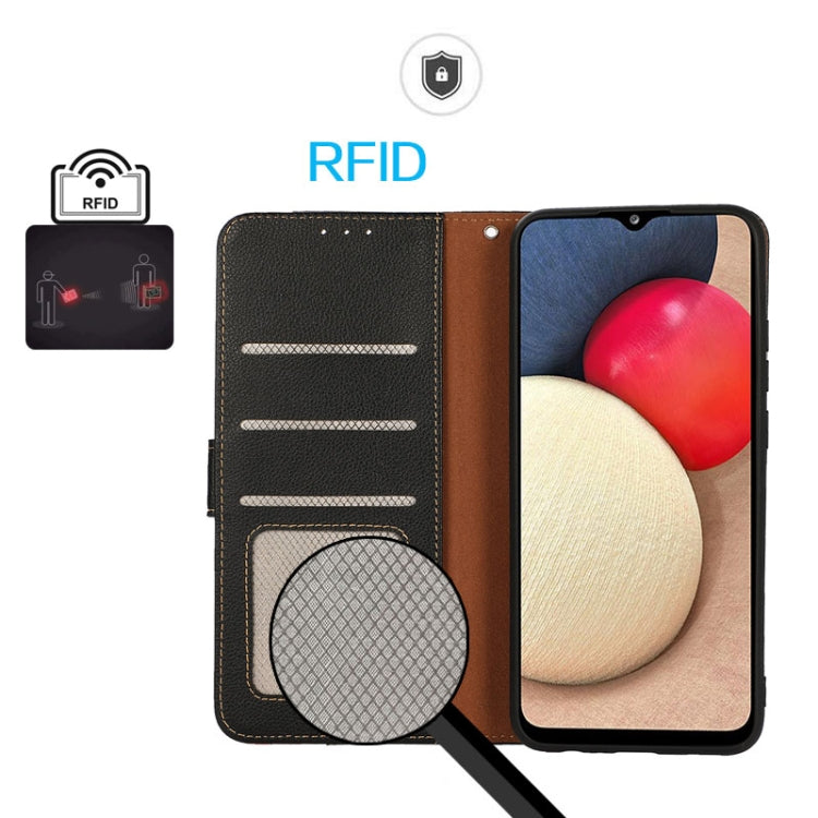 For OnePlus Nord CE 3 Lite KHAZNEH Litchi Texture Leather RFID Phone Case(Black) - free shipping - PMC TechLife - Order now!