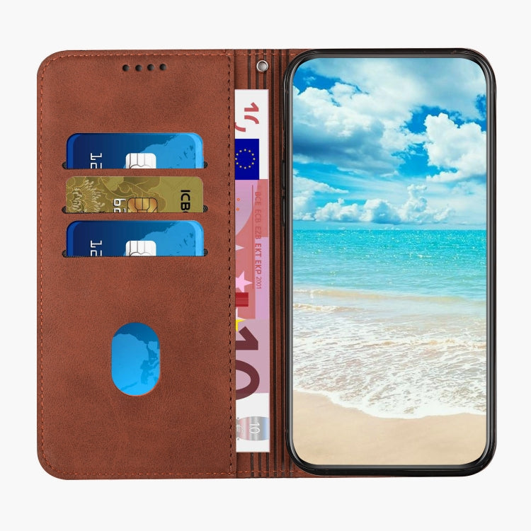 For Xiaomi Redmi Note 12 Pro Speed / Poco X5 Pro 5G Diamond Pattern Skin Feel Magnetic Leather Phone Case(Brown) - free shipping - PMC TechLife - Order now!