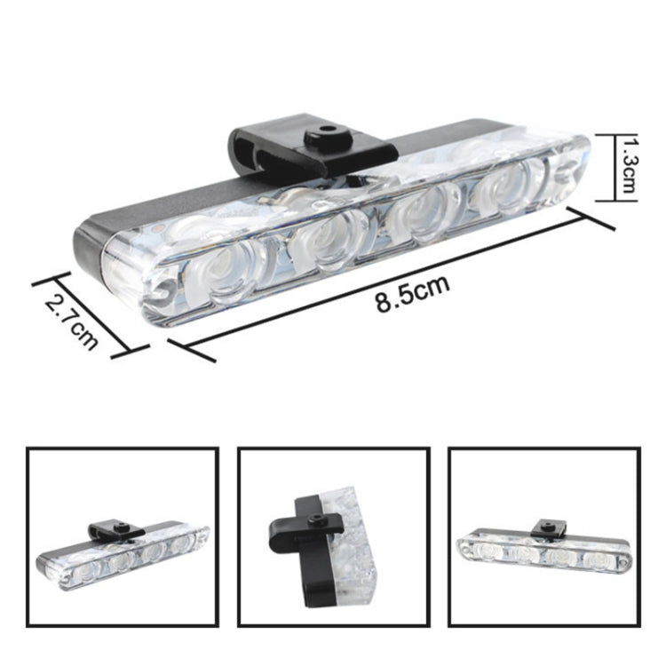 4 in 1 Car 16LEDs Grille Flash Lights Warning Lights with Wireless Remote Control(White Blue) - Warning Lights by PMC TechLife | Online Shopping South Africa | PMC TechLife | Buy Now Pay Later Mobicred