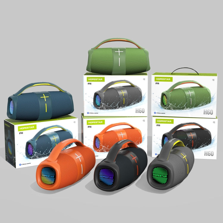 HOPESTAR H60 20W Outdoor Portable Waterproof Wireless Bluetooth Speaker(Orange) - free shipping - PMC TechLife - Order now!