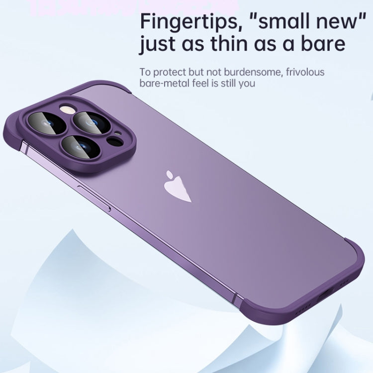 For iPhone 14 Pro Four Corners + Camera TPU Phone Protective Frame(Blue) - iPhone 14 Pro Cases by PMC TechLife | Online Shopping South Africa | PMC TechLife