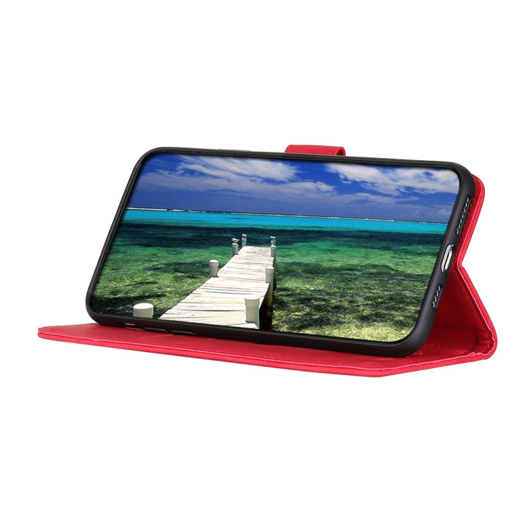 For Xiaomi Redmi 11A / 12C KHAZNEH Retro Texture Flip Leather Phone Case(Red) - free shipping - PMC TechLife - Order now!
