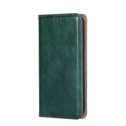 For OnePlus Ace 2/11R Gloss Oil Solid Color Magnetic Leather Phone Case(Green) - OnePlus Cases by PMC Jewellery | Online Shopping South Africa | PMC Jewellery