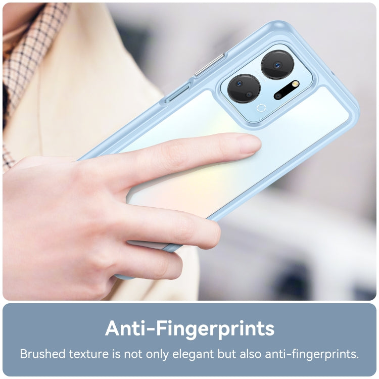 For Honor X7A Colorful Series Acrylic + TPU Phone Case(Blue) - free shipping - PMC TechLife - Order now!