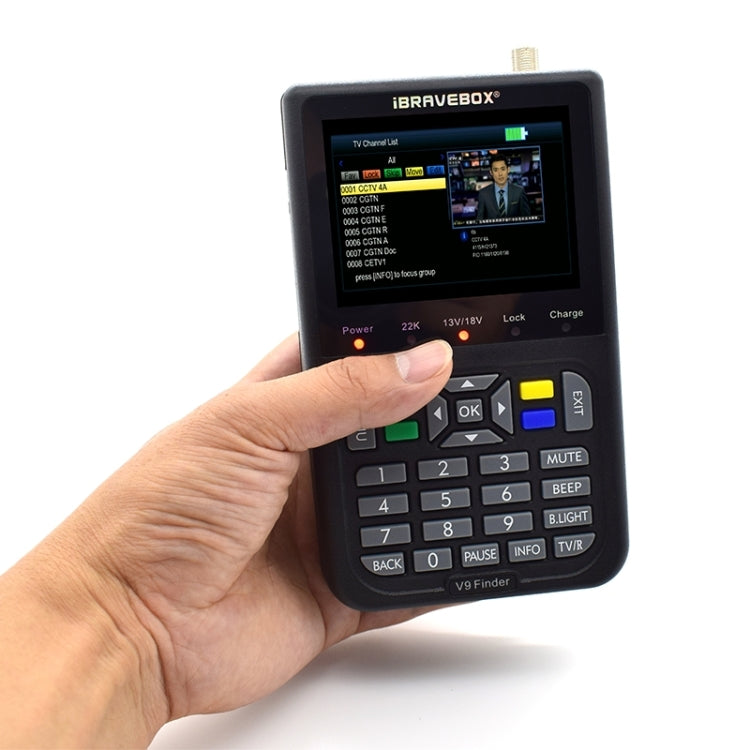 iBRAVEBOX V9 Finder Digital Satellite Signal Finder Meter, Plug Type:AU Plug(Black) - free shipping - PMC TechLife - Order now!