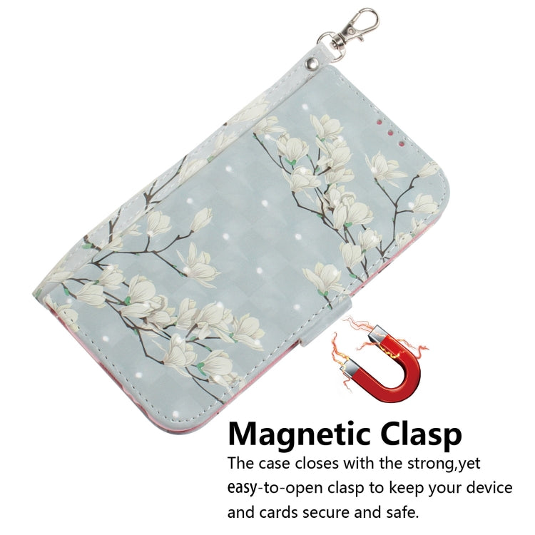 For Honor X9a 3D Colored Horizontal Flip Leather Phone Case(Magnolia) - free shipping - PMC TechLife - Order now!