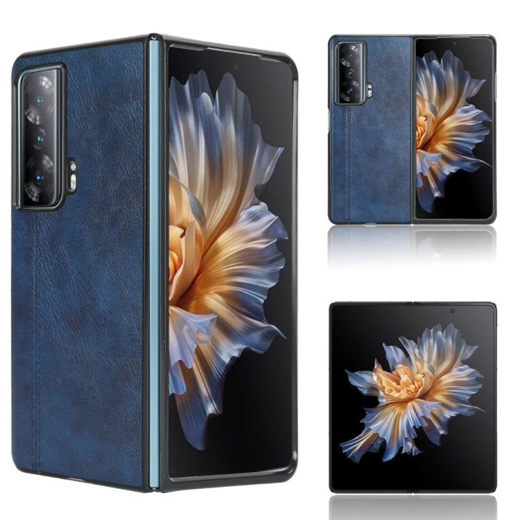 For Honor Magic Vs Sewing Cow Pattern Skin PC + PU + TPU Phone Case(Blue) - free shipping - PMC TechLife - Order now!