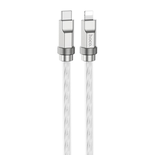 hoco U113 PD 20W USB-C/Type-C to 8 Pin Silicone Data Cable, Length: 1m(Silver) - 2 in 1 Cable by hoco | Online Shopping South Africa | PMC Jewellery