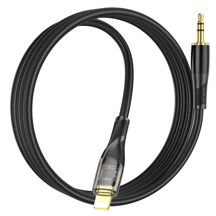 hoco UPA25 Transparent Exploration Version 8 Pin Digital Audio Conversion Cable, Length: 1m(Blue) - Video & Audio Cable by hoco | Online Shopping South Africa | PMC Jewellery