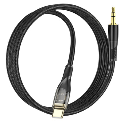 hoco UPA25 Transparent Exploration Version USB-C/Type-C Digital Audio Conversion Cable, Length: 1m(Blue) - Video & Audio Cable by hoco | Online Shopping South Africa | PMC Jewellery