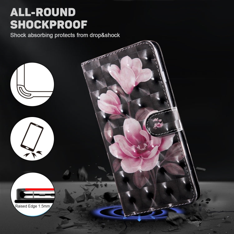 For Samsung Galaxy A34 3D Painted Leather Phone Case(Pink Flower) - free shipping - PMC TechLife - Order now!