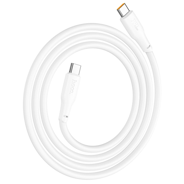 hoco X93 240W USB-C/Type-C to USB-C/Type-C Fast Charge Data Cable, Length:1m(White) - USB-C & Type-C Cable by hoco | Online Shopping South Africa | PMC Jewellery