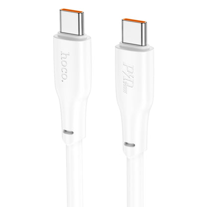 hoco X93 240W USB-C/Type-C to USB-C/Type-C Fast Charge Data Cable, Length:2m(White) - USB-C & Type-C Cable by hoco | Online Shopping South Africa | PMC Jewellery | Buy Now Pay Later Mobicred