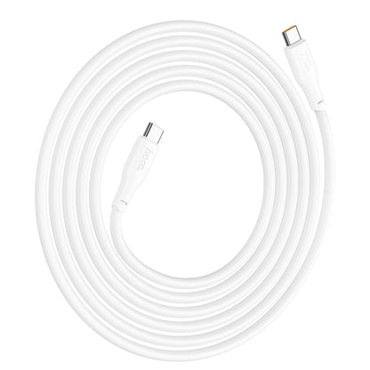 hoco X93 240W USB-C/Type-C to USB-C/Type-C Fast Charge Data Cable, Length:2m(White) - USB-C & Type-C Cable by hoco | Online Shopping South Africa | PMC Jewellery