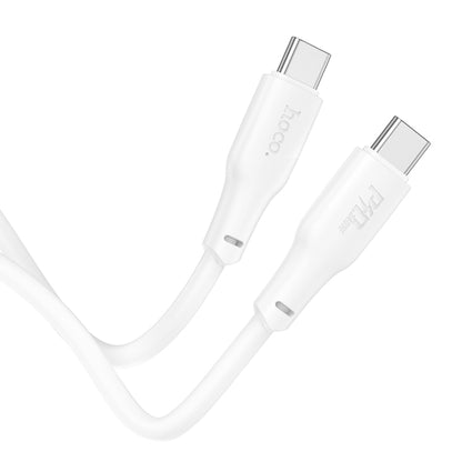 hoco X93 240W USB-C/Type-C to USB-C/Type-C Fast Charge Data Cable, Length:2m(White) - USB-C & Type-C Cable by hoco | Online Shopping South Africa | PMC Jewellery
