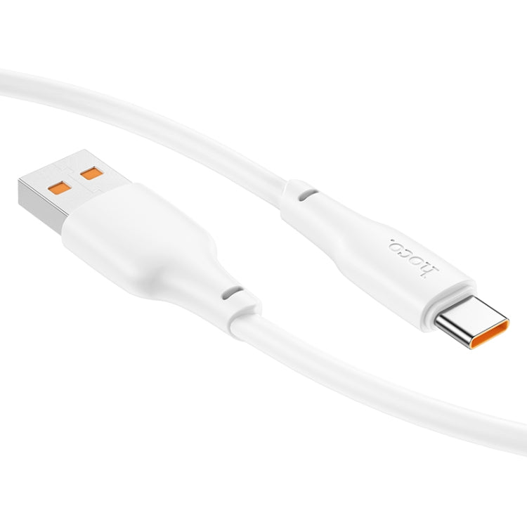 hoco X93 27W USB to USB-C/Type-C Data Cable, Length:1m(White) - USB-C & Type-C Cable by hoco | Online Shopping South Africa | PMC Jewellery