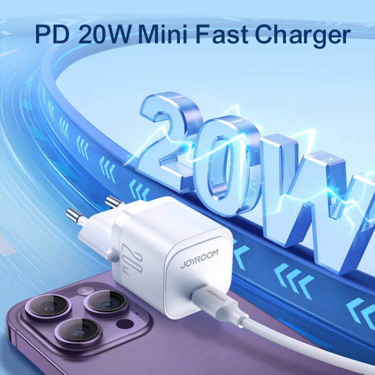 JOYROOM JR-TCF02 PD Type-C 20W Mini Charger, Plug:EU Plug(Black) - USB Charger by JOYROOM | Online Shopping South Africa | PMC Jewellery