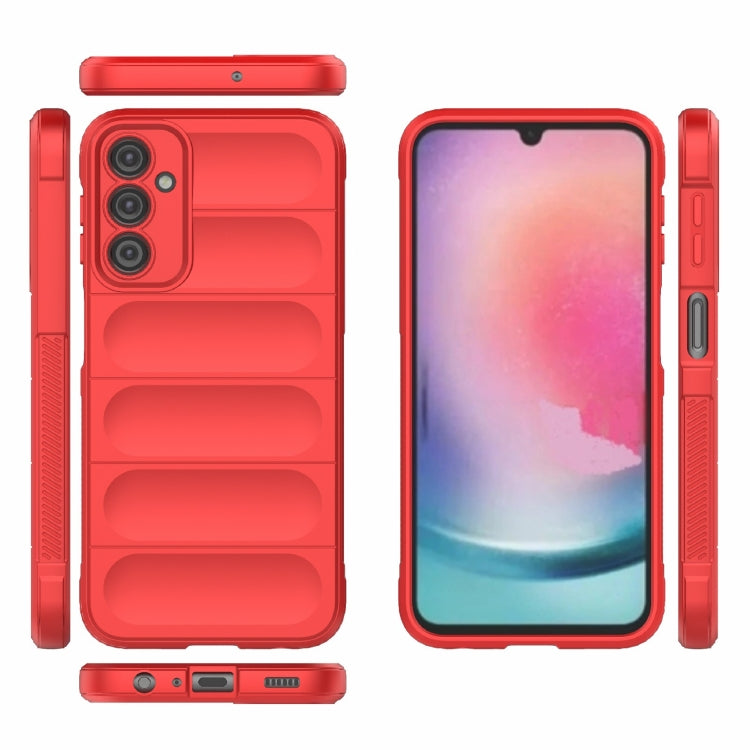 For Samsung Galaxy A24 5G / A24 4G Magic Shield TPU + Flannel Phone Case(Wine Red) - free shipping - PMC TechLife - Order now!