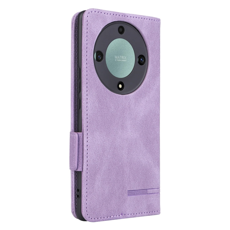 For Honor X9a 5G / Magic5 Lite Magnetic Clasp Flip Leather Phone Case(Purple) - free shipping - PMC TechLife - Order now!
