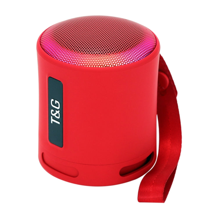 T&G TG373 Outdoor Portable LED Light RGB Multicolor Wireless Bluetooth Speaker Subwoofer(Red) - free shipping - PMC TechLife - Order now!