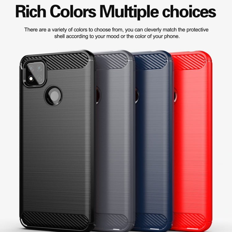 For Xiaomi Redmi 10A Brushed Texture Carbon Fiber TPU Phone Case(Black) - free shipping - PMC TechLife - Order now!
