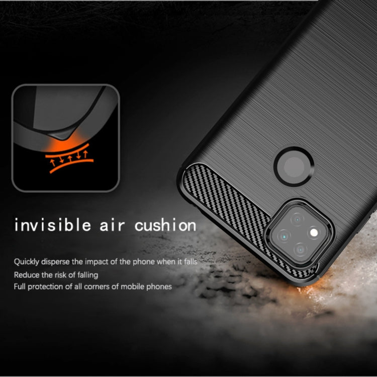 For Xiaomi Redmi 10A Brushed Texture Carbon Fiber TPU Phone Case(Black) - free shipping - PMC TechLife - Order now!